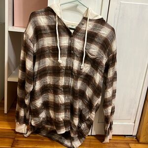 American eagle flannel with a hood